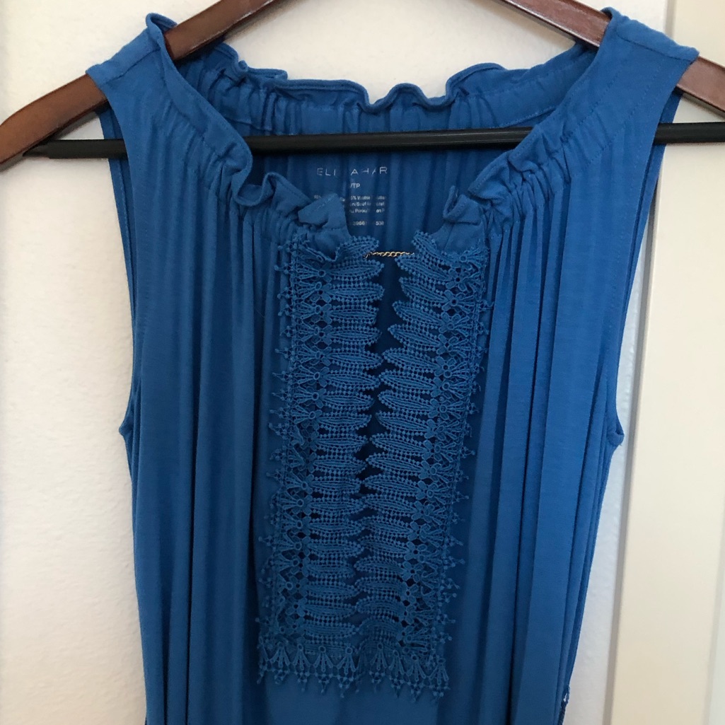 Elie Tahari Knead Dress, Blue, Xsp, Nwot